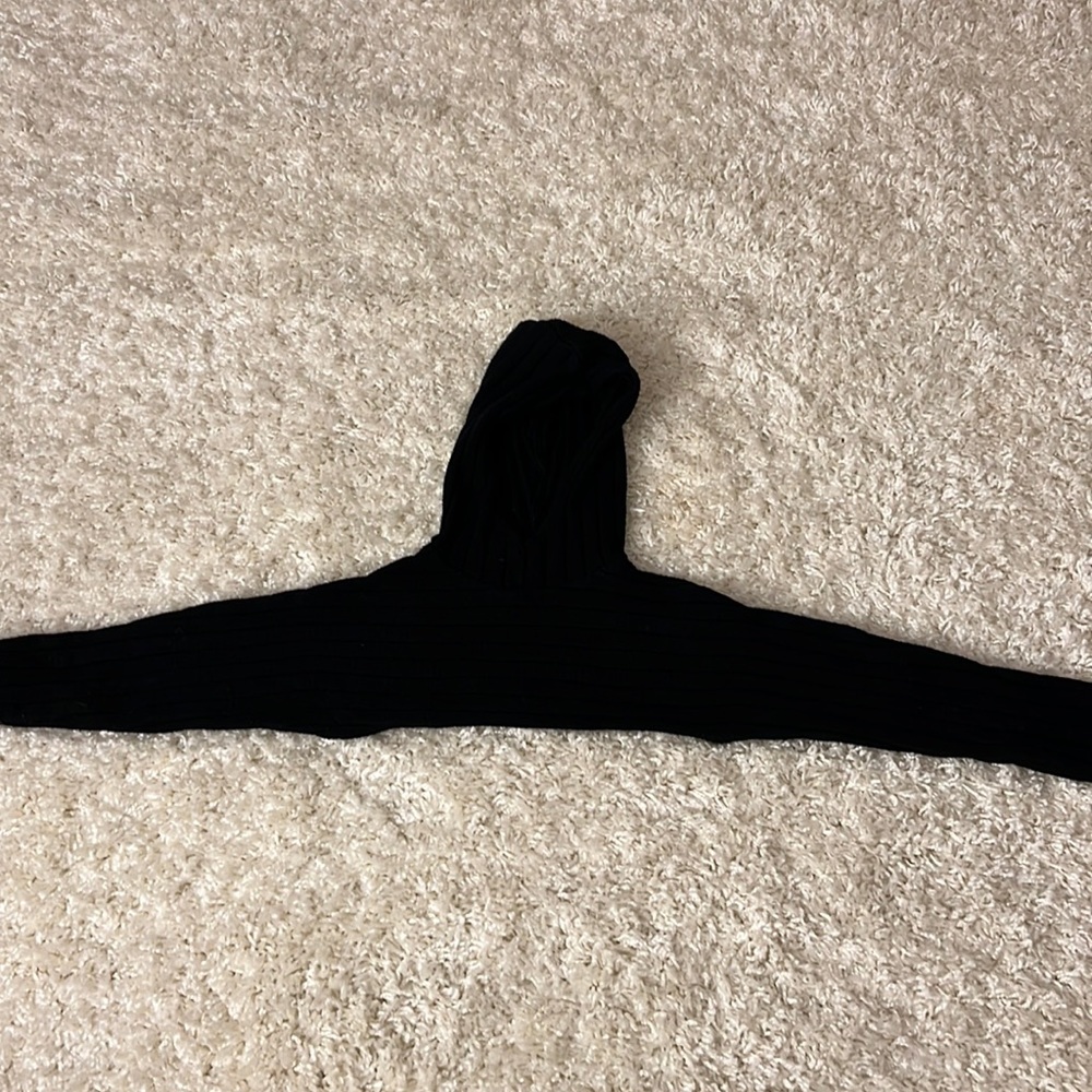 Zara kids black cropped dancers hoodie made in Cambodia